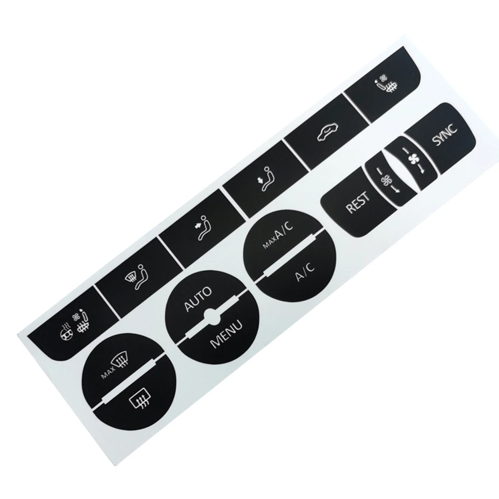 

Button Repair Sticker Car Center Console A/C Climate Control Button Repair Decals Stickers For TOURAN 2016-2018 Interior Parts