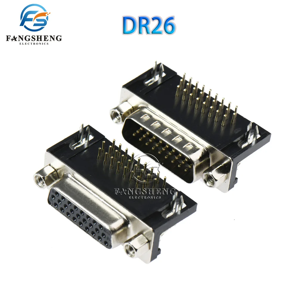 1PCS DR26 3 row Male Female right angle Welded d-sub