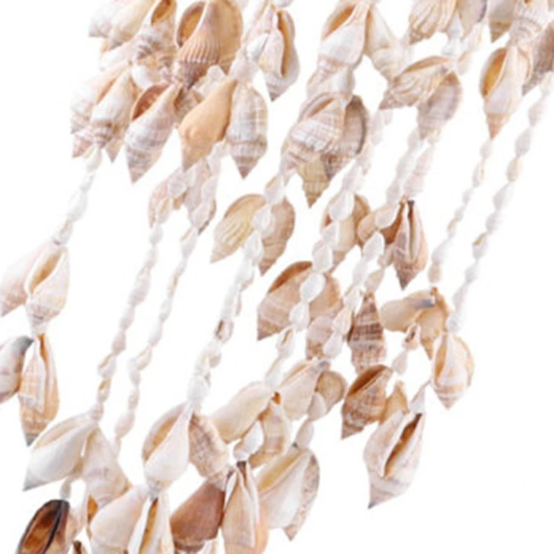 Conch Sea Shell Wind Chime Hanging Ornament Wall Decoration Creative Hanging Pendant Stylish Hanging Ornament Hanging 5