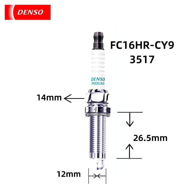 DENSO Iridium platinum spark plug FC16HR-CY9 3517 fits Lexus Corolla ZWE211 nozzle oe 90919-01298