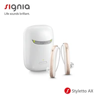 Signia Styletto AX Brilliant hearing never looked so good Styletto AX rechargeable hearing aids look as amazing as they sound 1