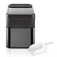 Small Ice Maker Home Automatic Bullet Ice -Made Compact Ice Machine Visible Mini Ice Maker For Home/Kitchen/Office 1