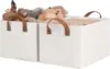Storage Bins, Fabric Storage Bins for Shelves, Storage Baskets with Metal Frame, Closet Baskets and Bins with Handles 2