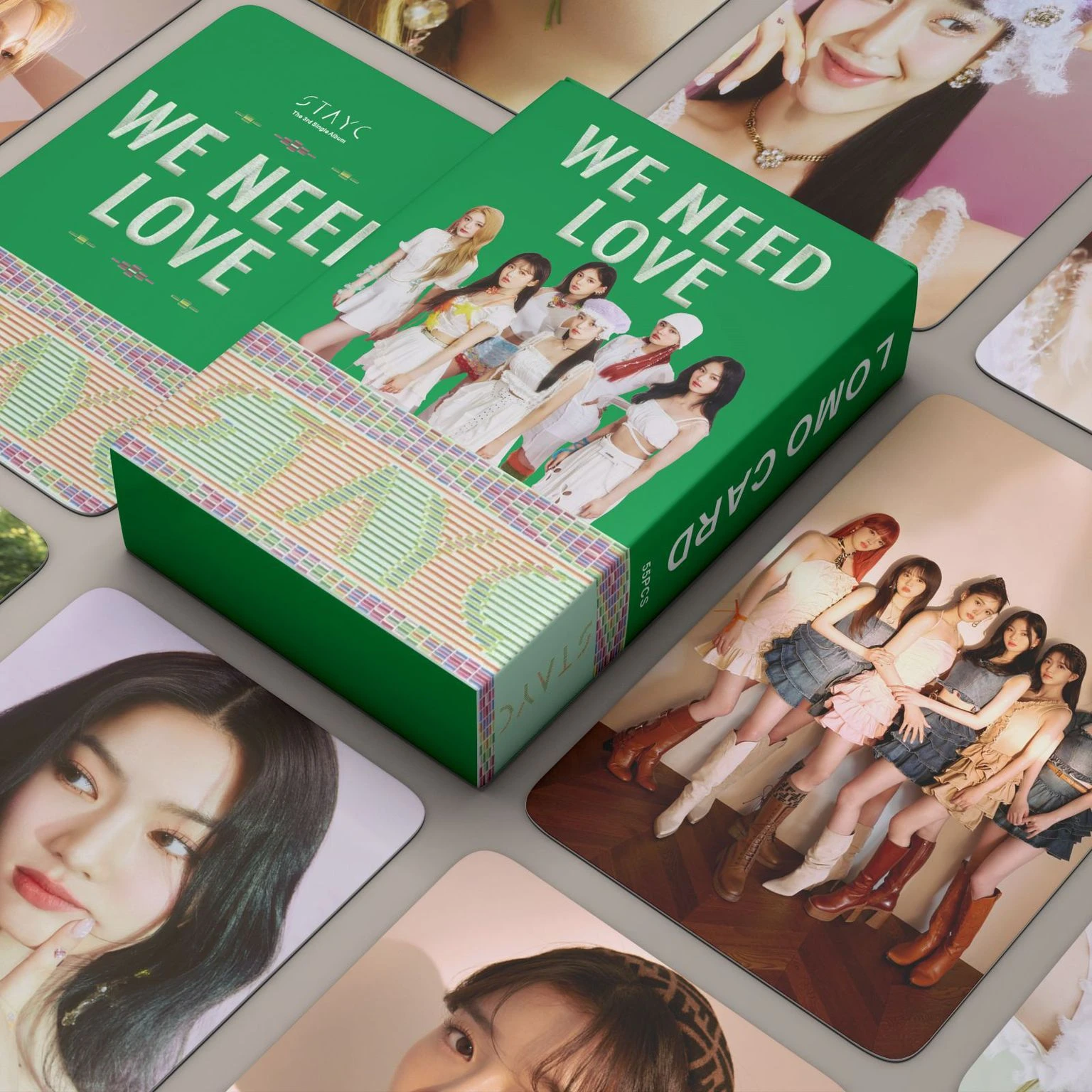 

55pcs/set Kpop Stayc New Photo Album We Need Love Lomo Cards