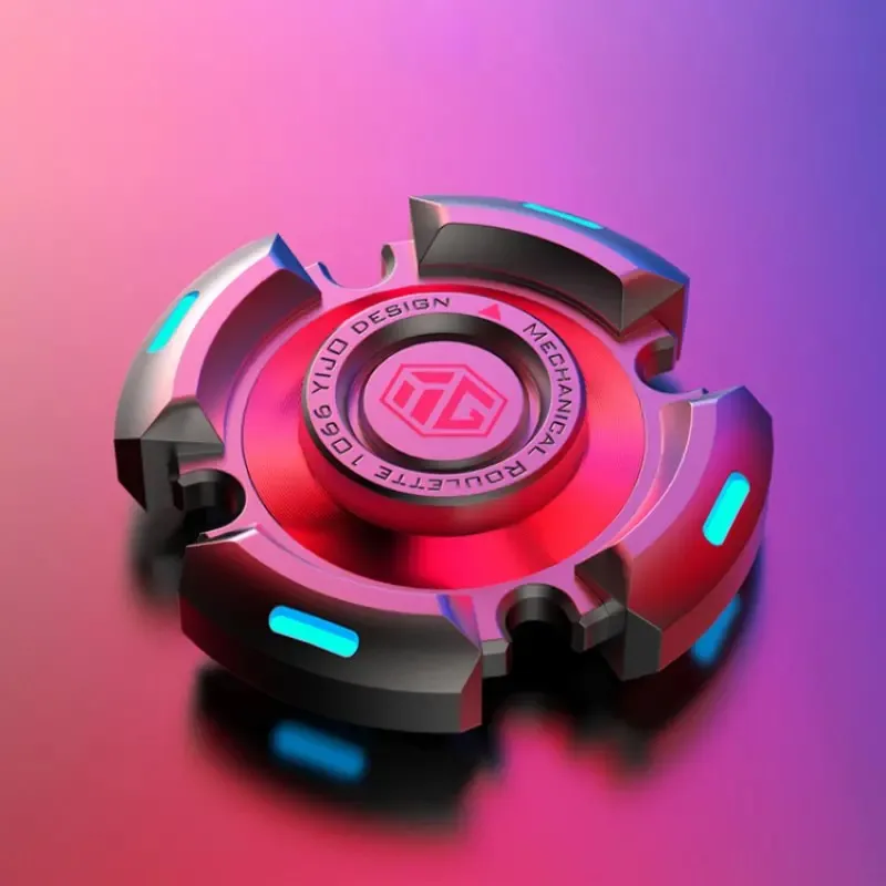 Fidget Spinners for Adults and Kids Stress Anxiety ADHD Relief Toy Metal Finger Hand Spinner Toys with Luminous Light sensory fidget toy anti stress toy fidget toy fingertip gyroscope toy finger sensory toy