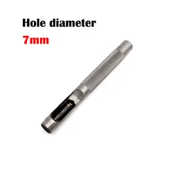 Precision Steel Hollow Punch Tool Set for Leather Craft and Accessories (Hole diameter 7mm)