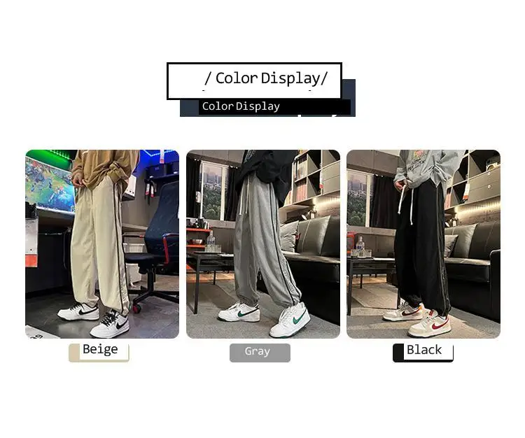 Men's Trousers Legged Straight Corduroy Splicing Pants Sweatpants Casual Trend Spring And Autumn Favourite Surprise Price 2022 white joggers