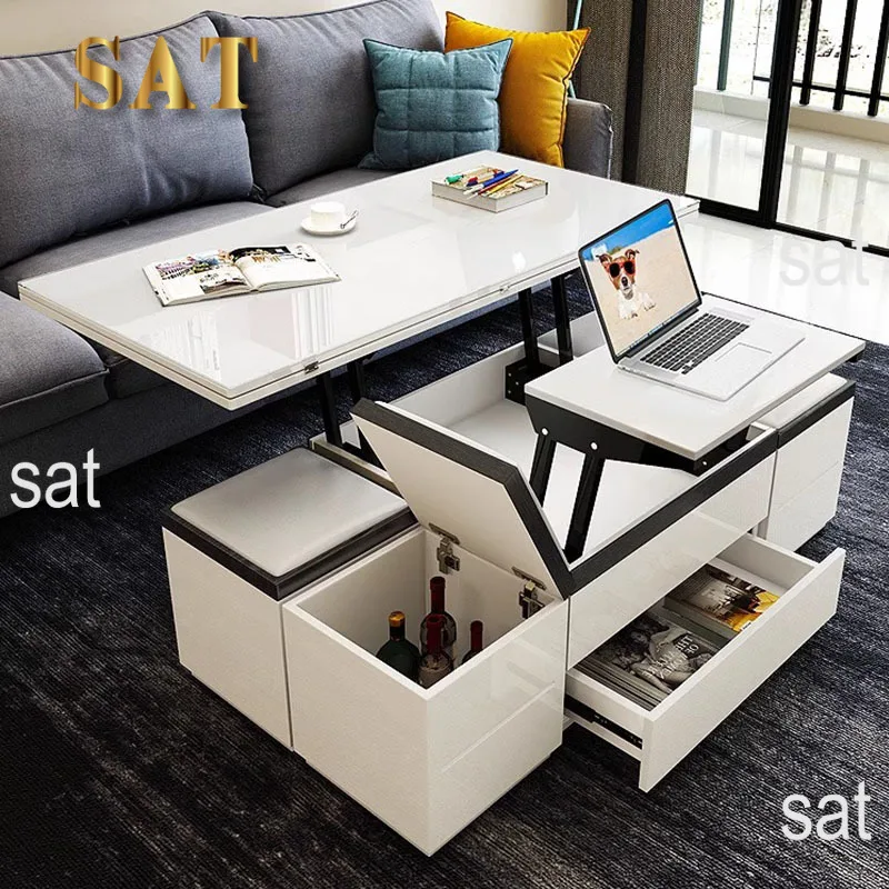 Stunning Convertible Dining And Coffee Table With Smart Function Space Saver