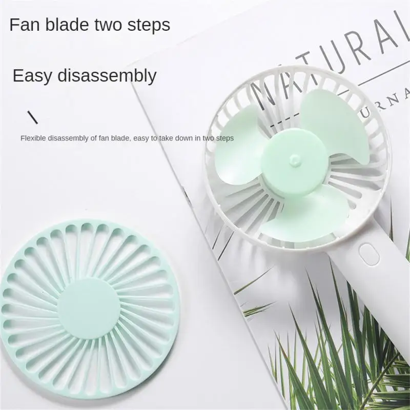 Hand Fan Varied Adjustable Durable Fall-proof Usb Rechargeable Fan Mini Small Polychromatic Convenient Outdoor Sports