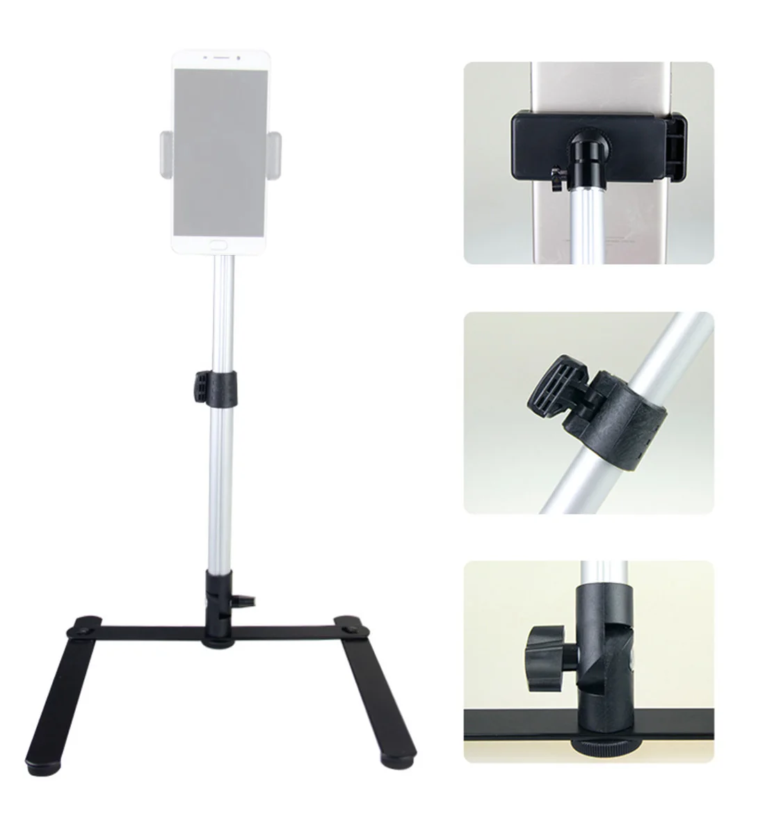Foldable Bracket Mobile Phone Overhead Stand Live Light Extension Rod Microphone Vlog Shooting Support SLR Mount Photo Studio