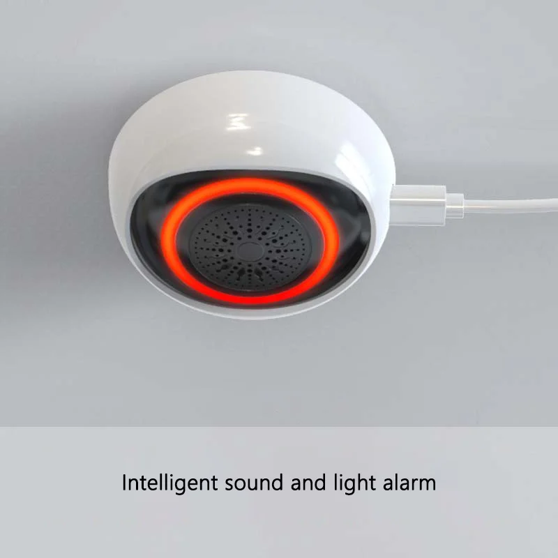 Tuya ZigBee 사운드 및 플래시 라이트 사이렌 알람, 모바일 앱 제어, 보안용 Tuya 문짝 센서 지능형 연결, 100db