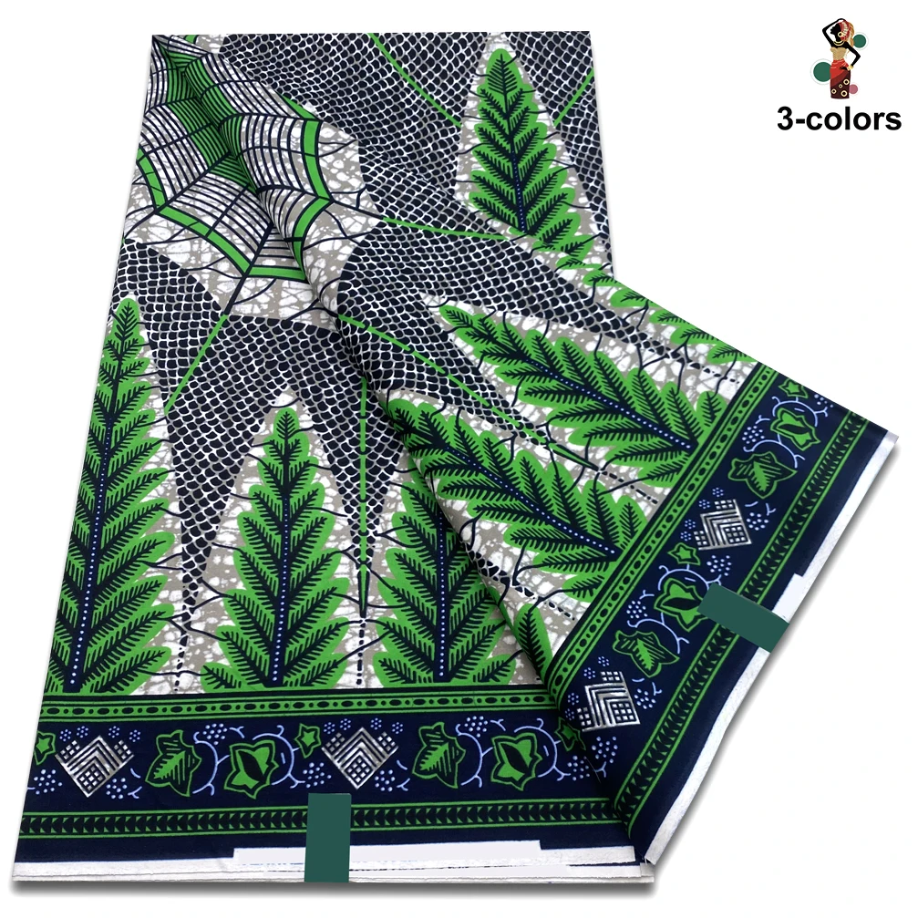 African wax fabric 100% Cotton Ghana Style Pagne Sewing