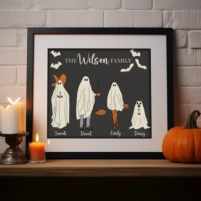 Custom Ghost Family Canvas Print
