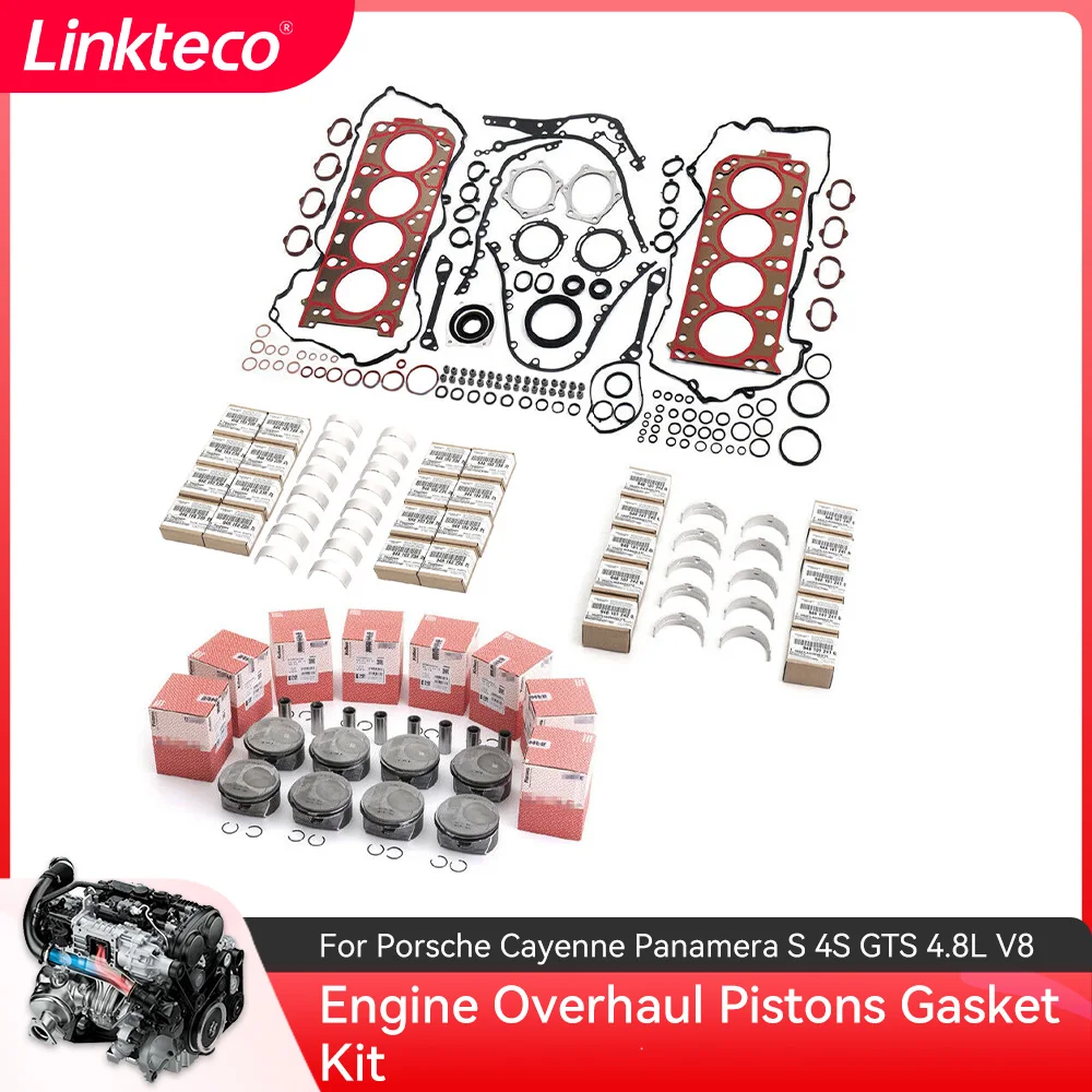 Kit Guarnizioni Pistoni Revisione Motore Per Porsche Cayenne Panamera S 4S Gts 4.8L V8