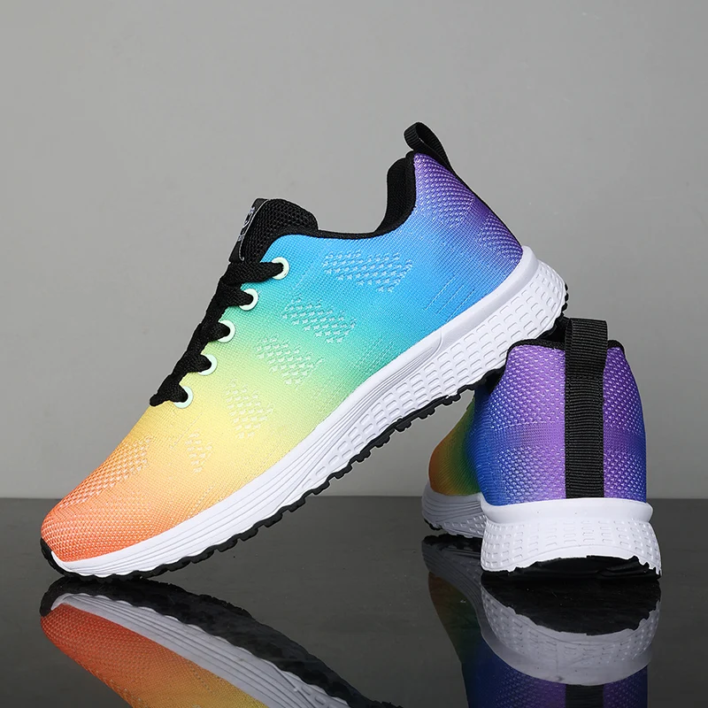 Ladies Luxury Brand Running Shoes Breathable Summer Outside Female Walking Sneakers Colorful Women Fitness Training Shoes