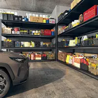 60 "W Garage Shelf 2650LBS Heavy duty Shelf, Adjustable 4-Layer Metal Shelf, 60" W x 24 "D x 60" H 2