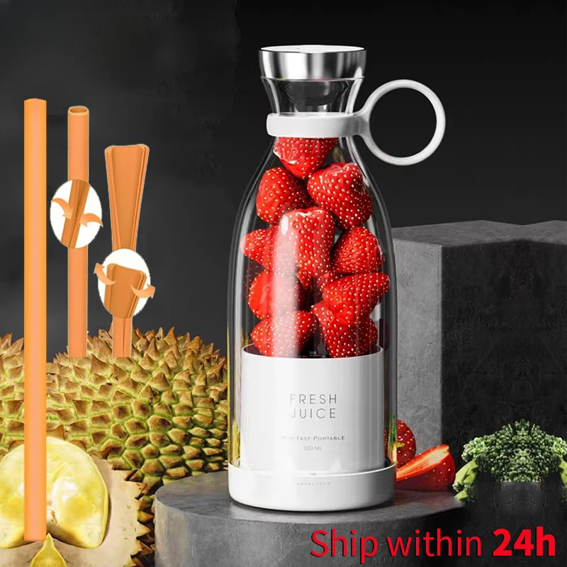 electric orange juicer bottle portable juicer blender wireless fresh juice extractors mixer kitchen fruit squeezer blender Mini Portable Blender Electric Fruit Juicer Mixers Extractors Multifunction Juice Maker Machine Blenders Smoothies Mixer Kitchen