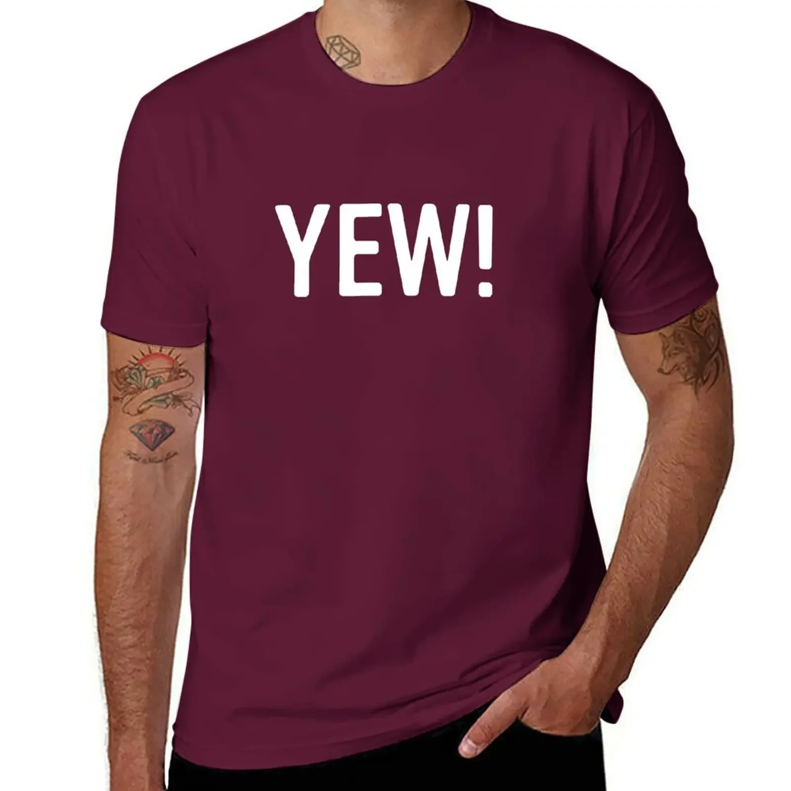 

YEW Letterkenny T-shirt quick drying hippie clothes plain white t shirts men