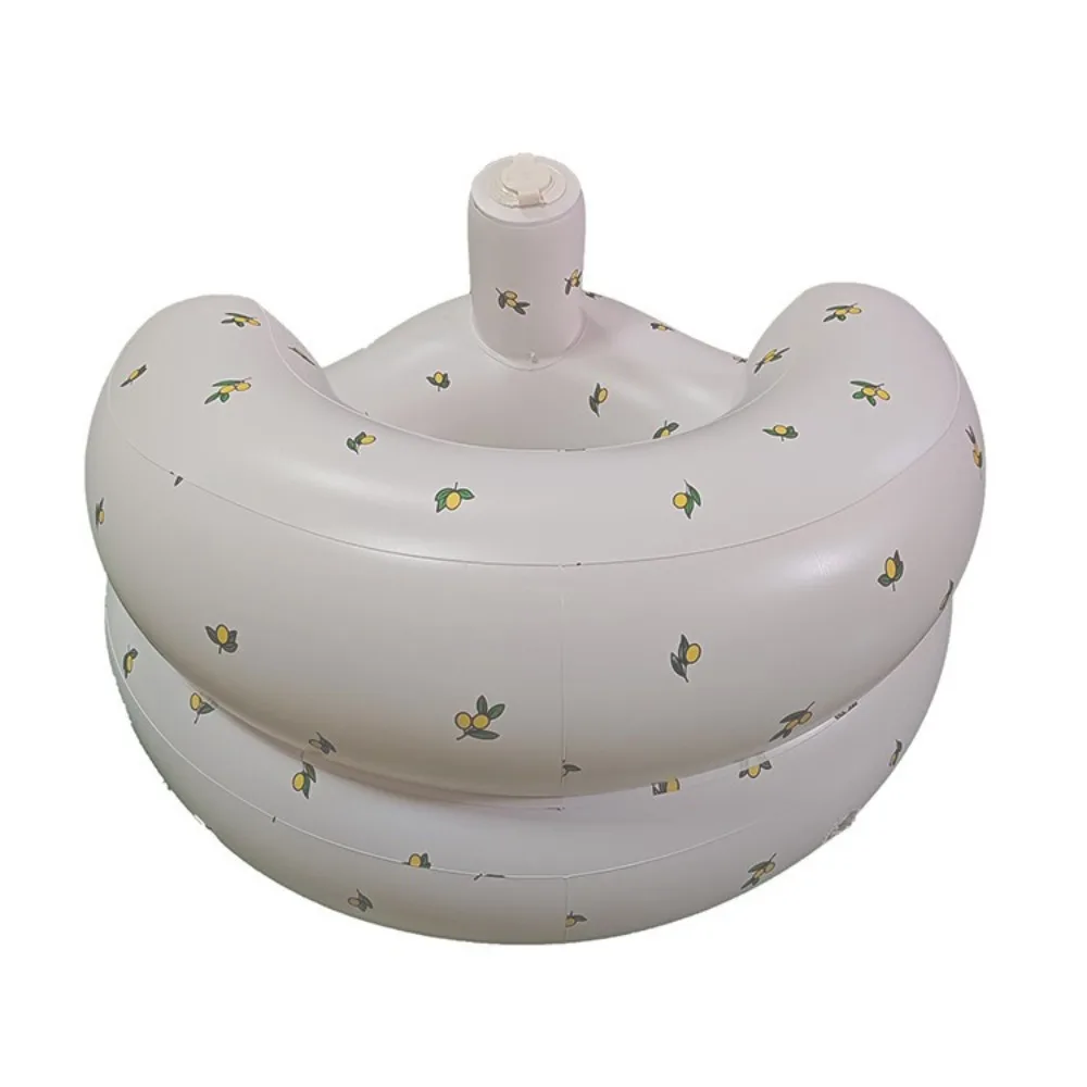 High Quality Cartoon Pattern Inflatable Baby Seat Portable PVC Baby Inflatable Sofa Chair Foldable Furniture Learning Chair