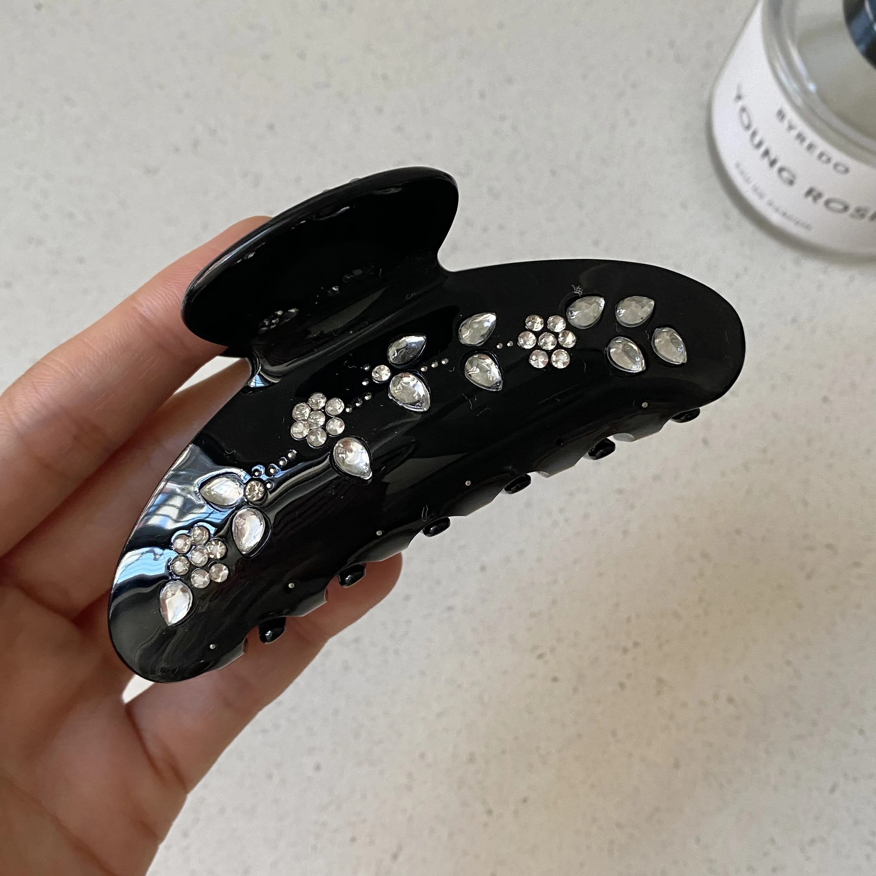 1PC Rhinestone Decor Hair Claw Clips Set, Elegant Hair Accessories for Women, Chic Hair Clamps for Daily and Party Wear