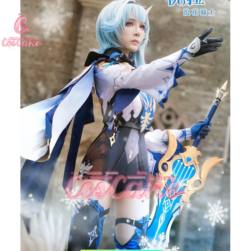 

Genshin Impact Eula Cosplay Costume Suit Uniform Outfit Halloween Carnival Costumes