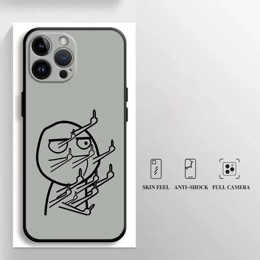 Black Soft Shell Cartoon Case with Funny Matchman Design