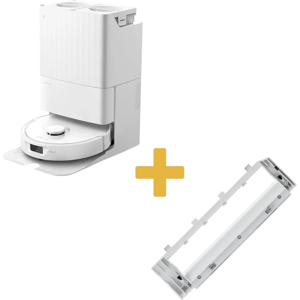 

New-Q Revo Robot Vacuum and Rubber Main Brush Cover Bundle