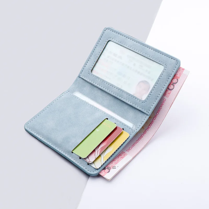 Unisex Slim Leather Card Organizer - RFID-Blocking Vertical Wallet for IDs & Credit Cards Multi-Slot Compact Purse for Men 지갑
