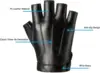 Fingerless Driving PU Leather Gloves Outdoor Sport Faux Half Finger with Anti-slip Layer Glove for Men Women 4