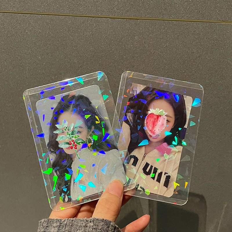 10pcs Star Love Heart Kpop Photocard Toploader Photo Card Sleeves Idol Photo Cards Protective Case 3