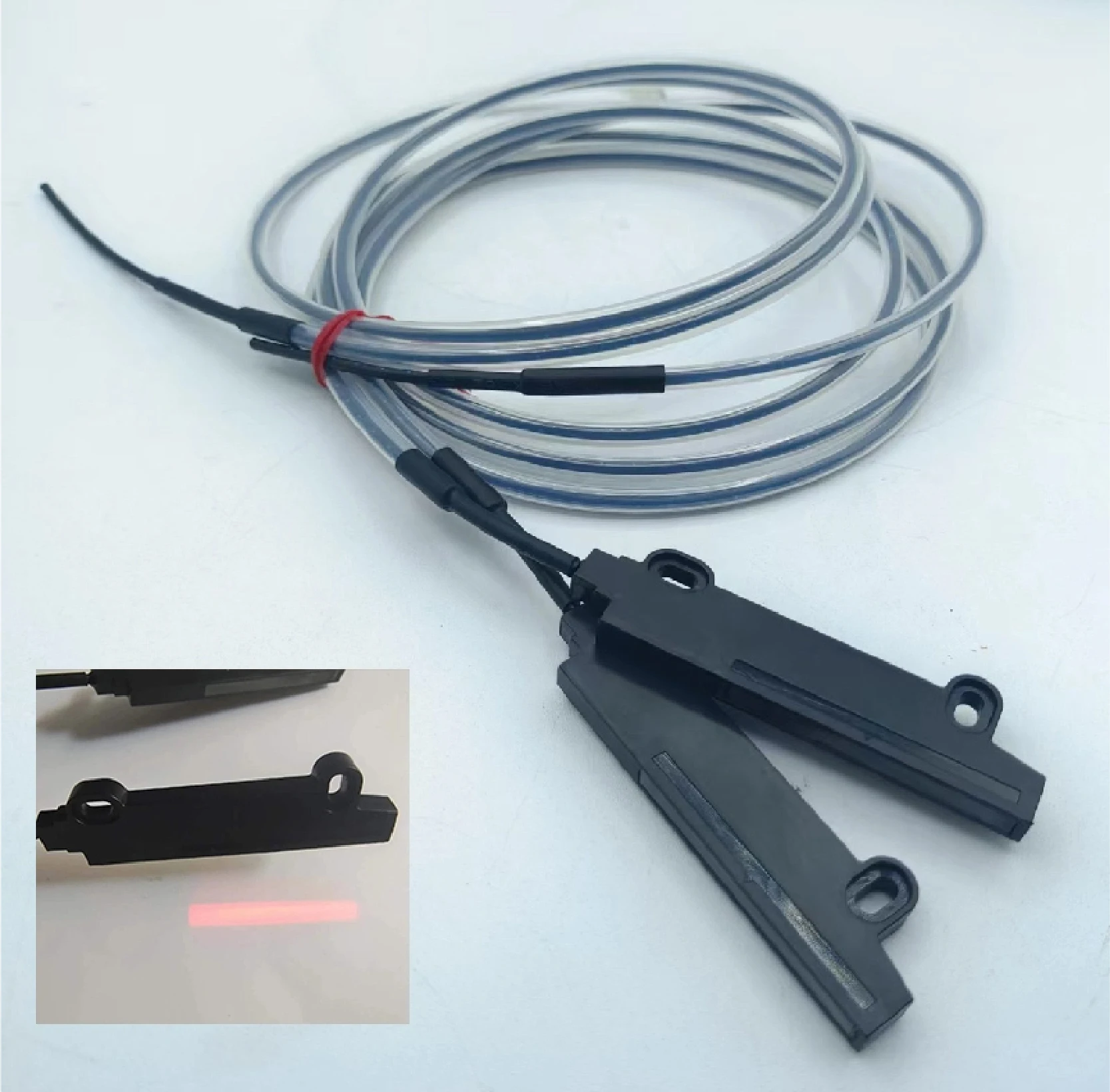 61MV LTE11LTE Fiber Optic Sensor Analog Web Edge Guide 4-20mA 0-5V NPN DC12-24V