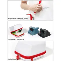 Universal Instant Camera Storage Bag EVA Shockproof Film Camera Carrying Case Cloth Texture for Polaroid GO/One Step 2/NOW+ 5