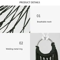 Portable Garden Outdoor Thickened Nylon Rope Hammock Indoor Mesh Hammock Portable Simple Hammock Swing Chair 3