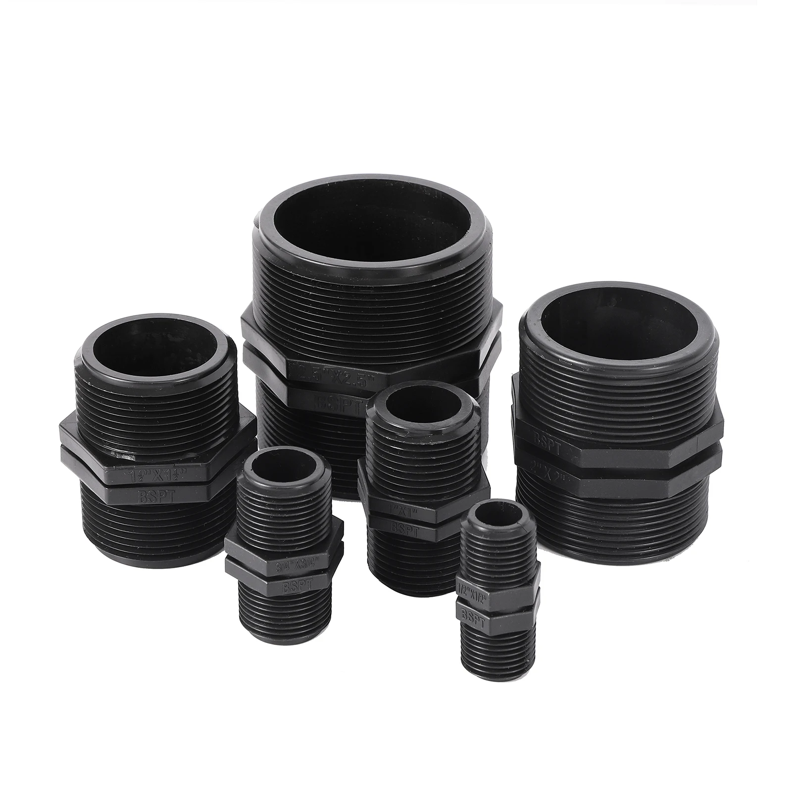 

1/2" 3/4" 1" 1.5" 2" 2.5 Inch BSP Male Thread Equal Adapter Hose Pipe Connection Fittings Farm Greenhouse Park Garden Irrigation