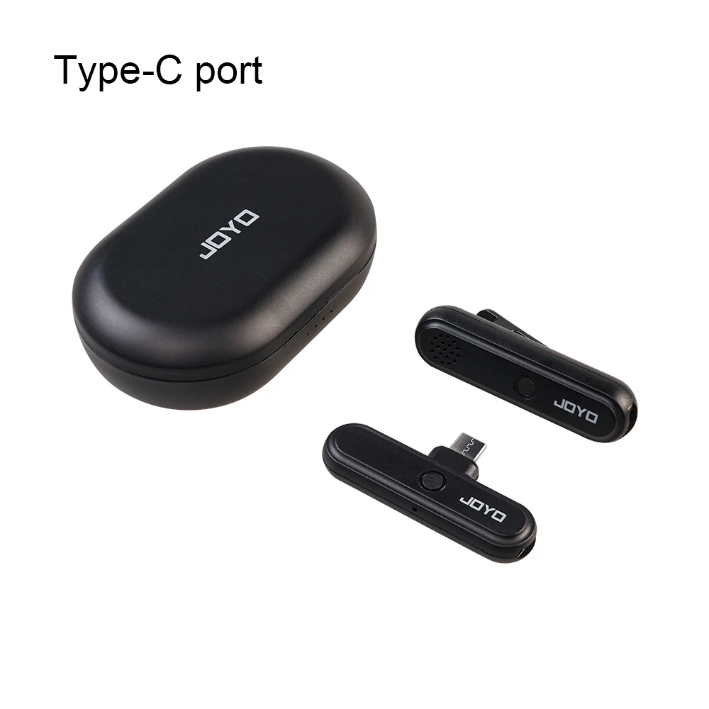 JW-05M Wireless Microphone System Lightning & Type-C Port Lavalier Mic Transmitt