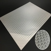 For Tamiya RC Truck Mirror Stainless Steel Anti-skid Plate Decorative Board for Tamiya 1/14 RC Trailer Tractor MAN ACTORS Parts 2
