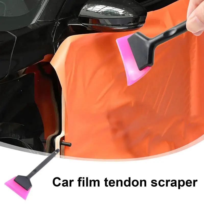 Small Window Tint Mirror Squeegee Different Softness Rubber Blade Scraper Car Corner Windshield Handheld Cleaning Tool 1PC window tinting squeegee window tint squeegee