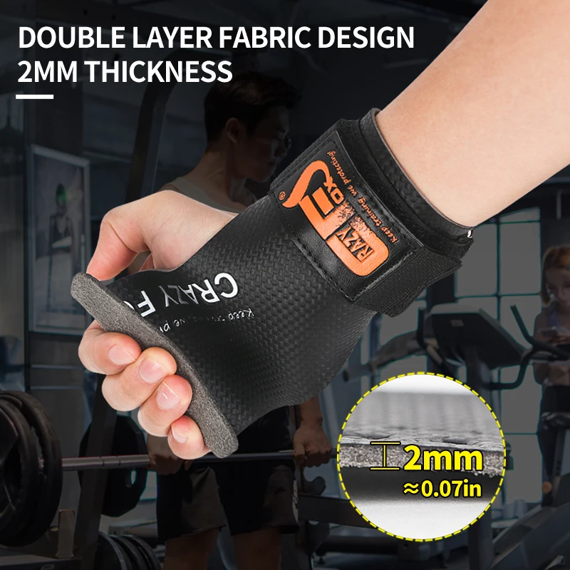 S/M/L/XL Weightlifting Grip Lifting glove Guantes Crossfit Guantes Para Entrenar Gym Luva Musculação Masculino Calleras 4