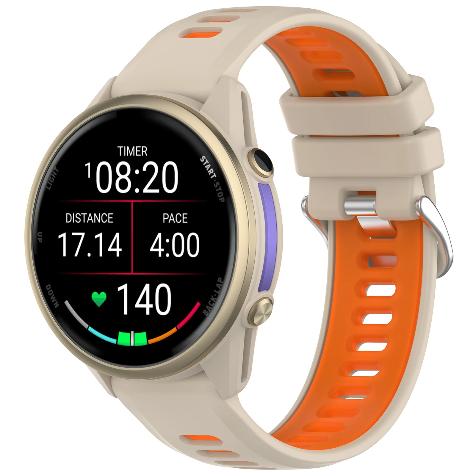 Two-Tone Breathable Silicone Sports Band