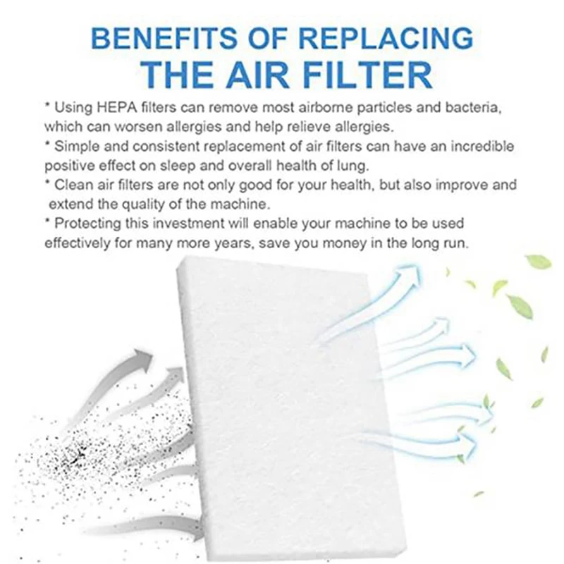 90Pcs Disposable Air Filters Universal Replacement Filters For Resmed Airsense 10 Aircurve10 S9