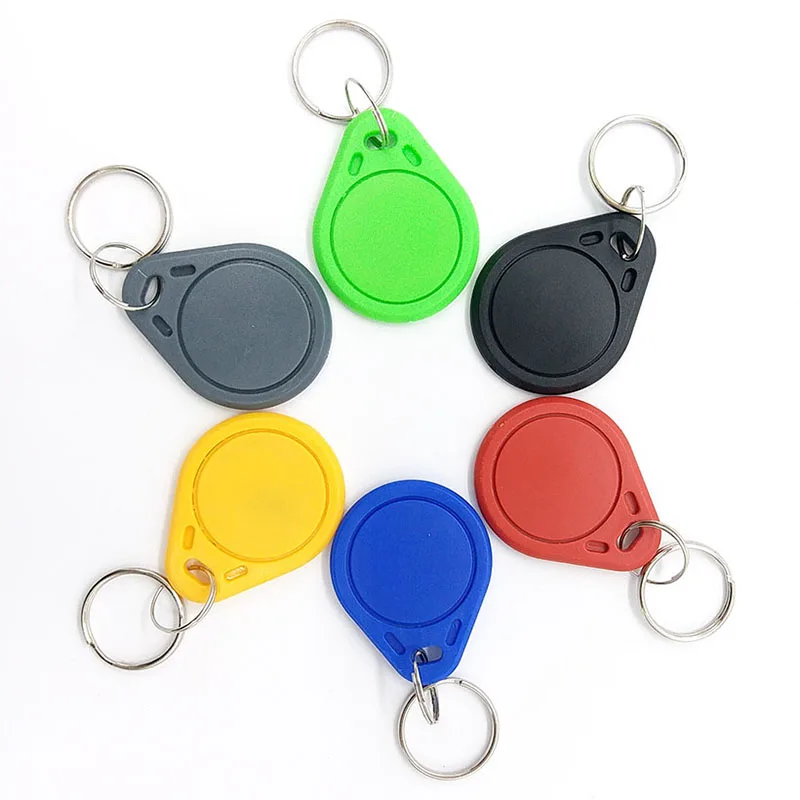 100pcs/Lot 13.56MHz Rewrite 0 Block UID RFID Tags Writable Keyfobs ISO14443A Key Fob Used to Copy Mif Card 5