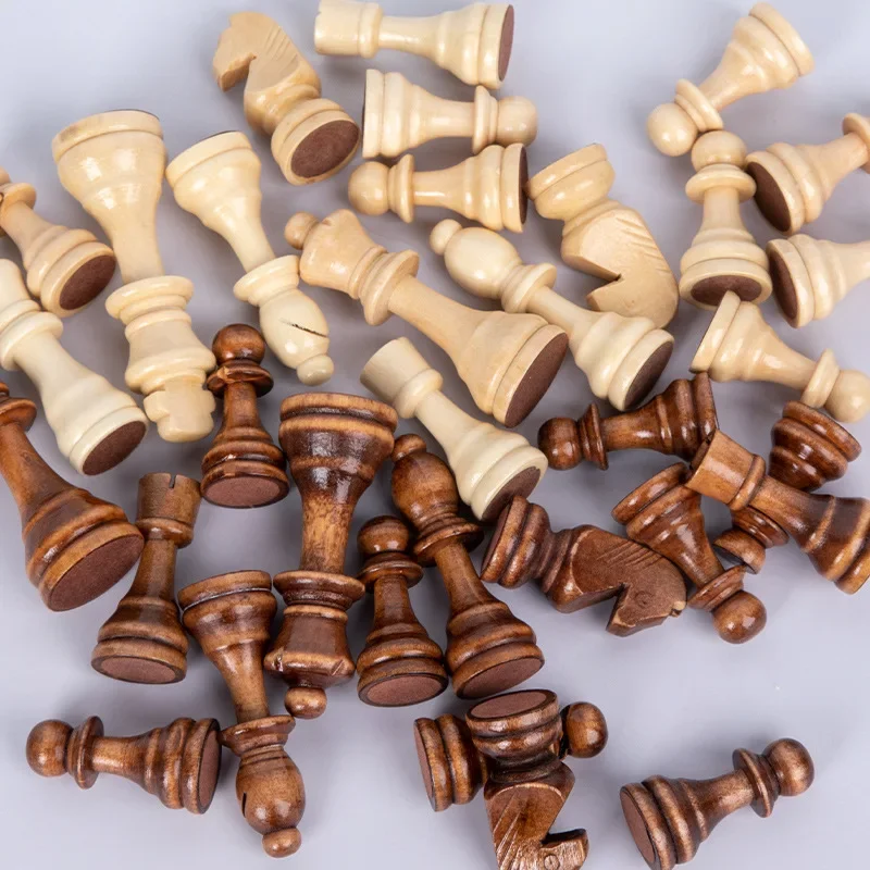 Wooden Chess Pieces 2.2/3/3.5 Inch King Figure Chess Game Pieces Tournament Finish Backgammon wooden chess,chess pieces