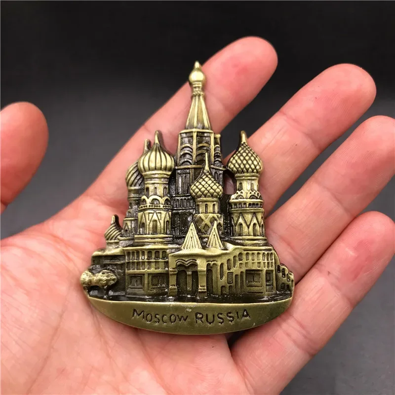 France Paris Barcelona etc Metal 3D Cute Magnet Fridge Sticker Magnetic Fridge Stickers