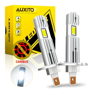 AUXITO 2x 12000LM без ошибок H1 светодиодный Canbus фара H1 светодиодный Автомобильная фара противотуманная светильник без вентилятора Plug & Play новое обновление неполярность
