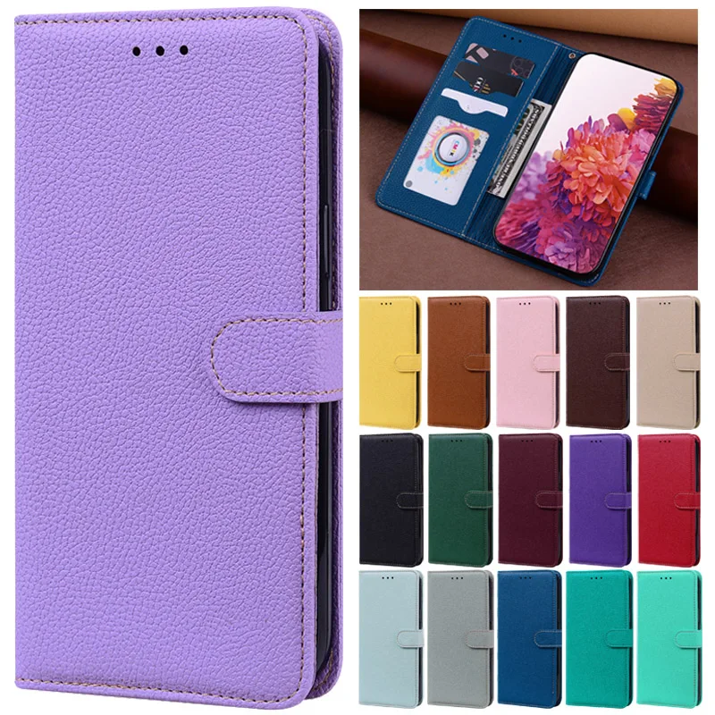 

For Samsung A52S 5G Case Solid Candy Color Leather Phone Case For Samsung Galaxy A52s 5G A12 A22 A32 A42 A72 A02s Wallet Cover