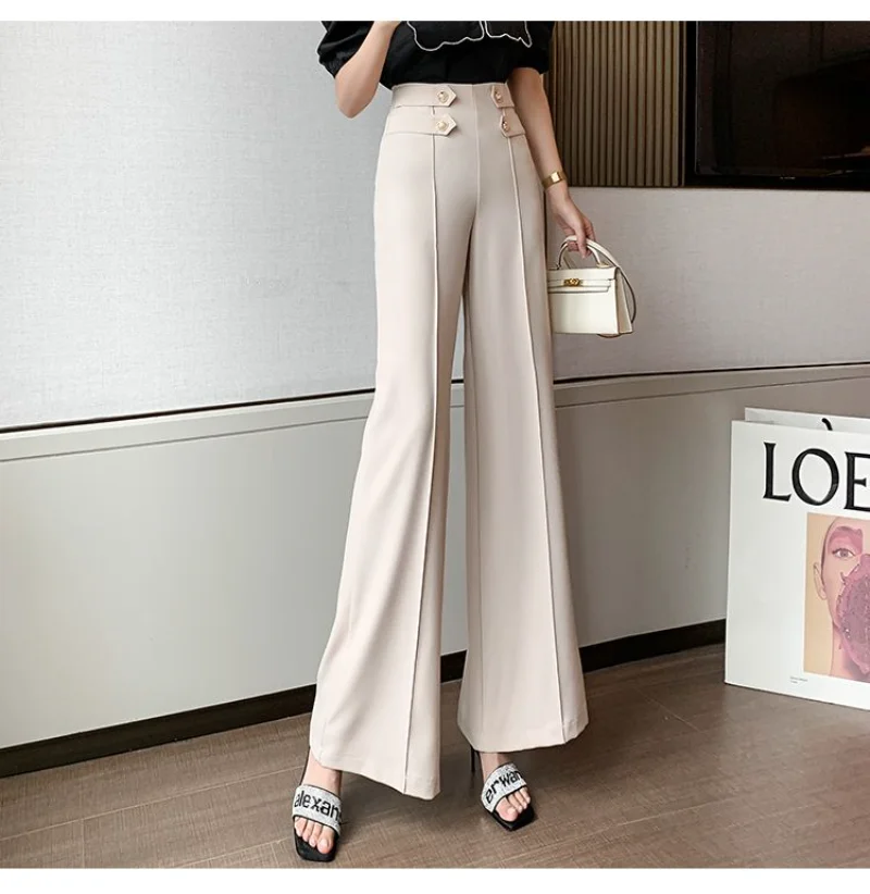 Loose Slim Fitwide Leg Female Spring Summer Joggers Women Y2k Pants Korean Version Mopping High Waist Look Thin Wild Straight