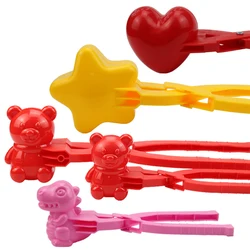 Pince à boules de neige en plastique pour enfants, jeu de sable en plein air, combat de neige d'hiver, jouets créatifs, cadeau 