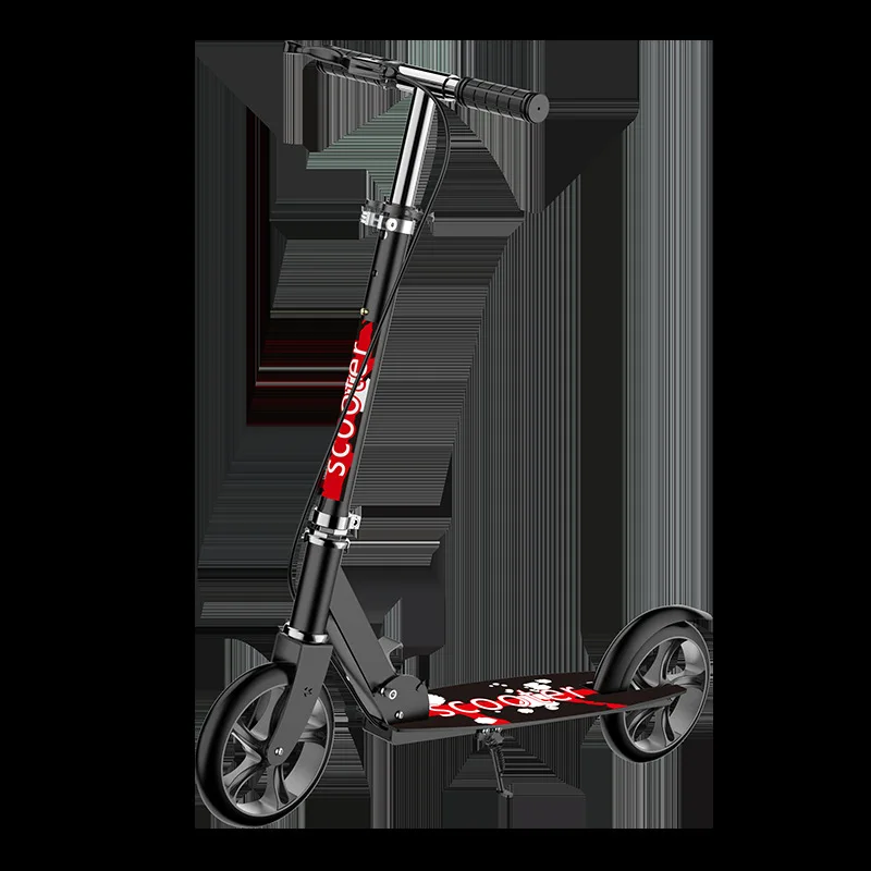 Foldable Scooter for Youth Adult, Hand Brake, Kick Scooter, Lift Bike, Skid, Youth