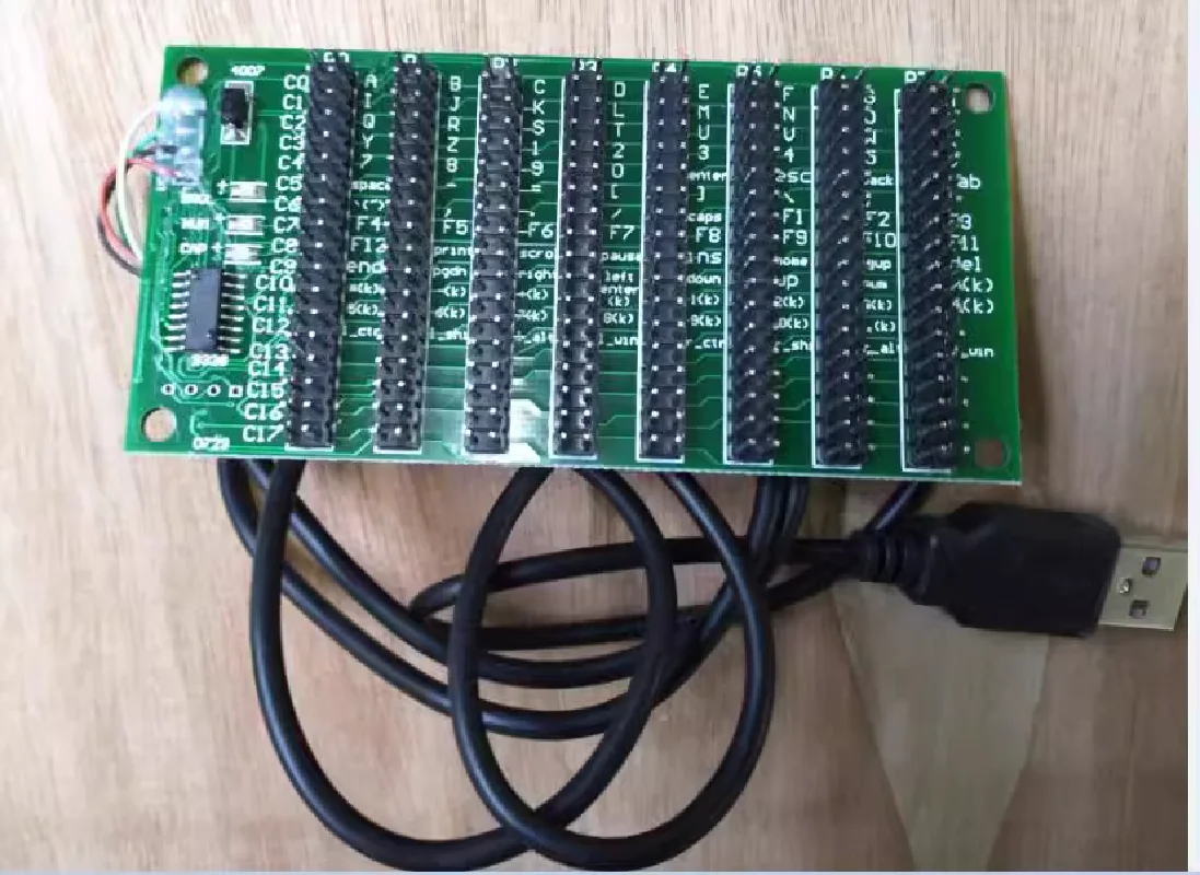 Teclado Usb Hid Chip Scanning Ch9328 Teclado Completo 104 Chaves