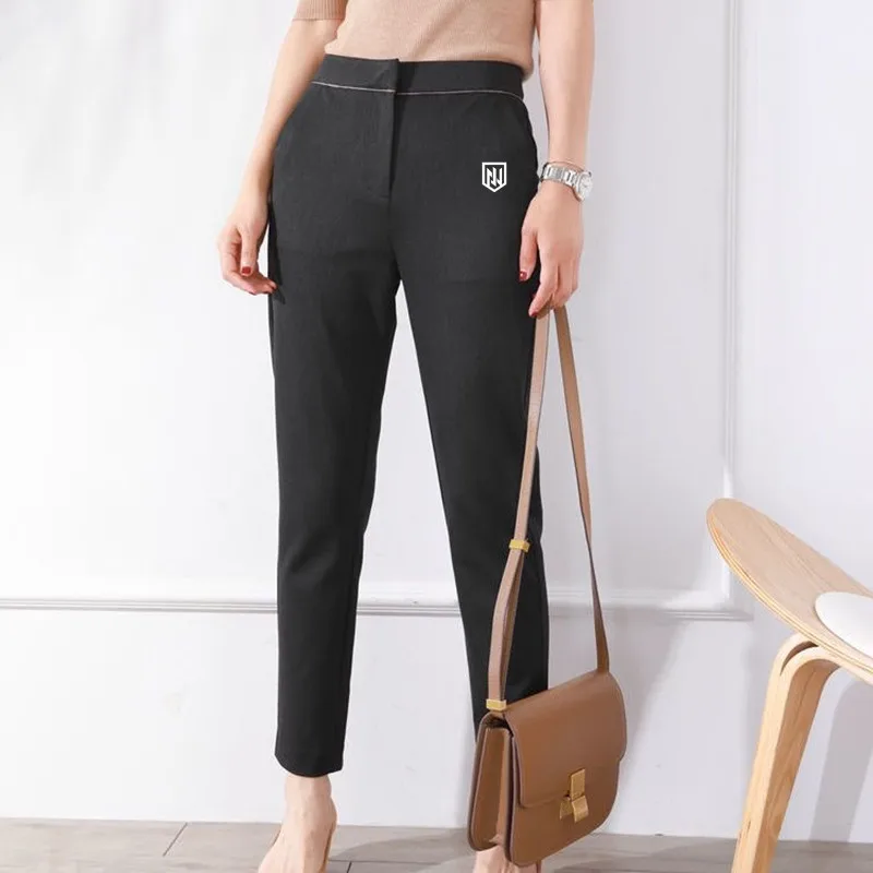 High Quality Golf Pants Women Golf Wear Autumn New Suit Pants High Waist Cultivate Oneself Straight Women Clothe